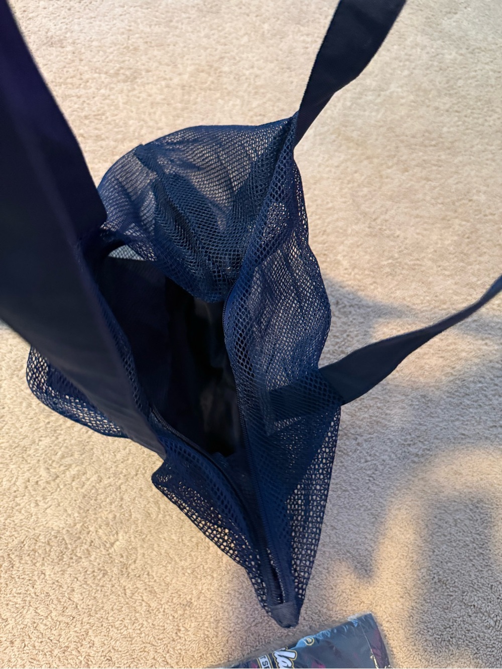 Savannah Bananas at Sea Navy Mesh beach Tote Bag - Picture 4 of 5